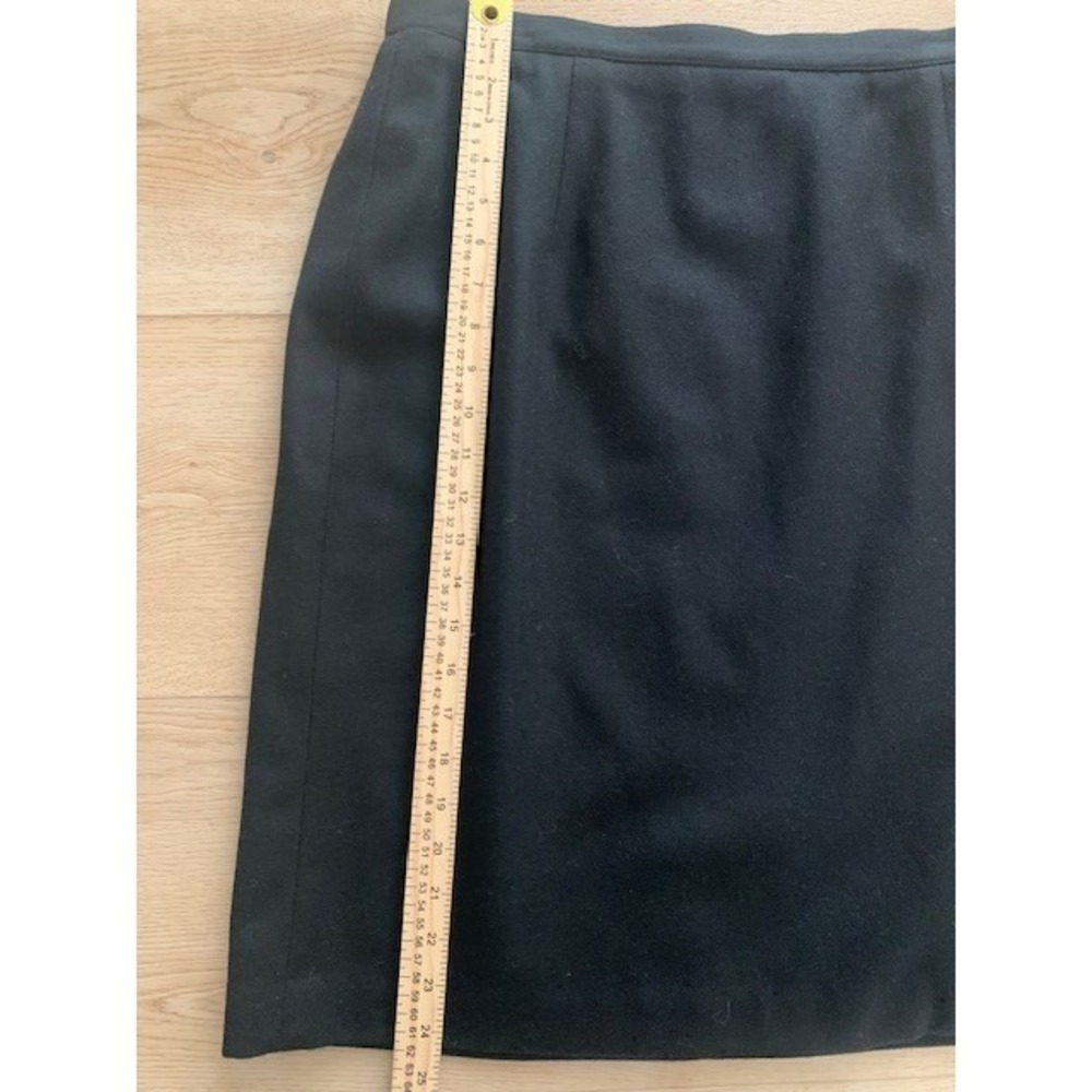 Norton McNaughton Black Wool Skirt Suit Vintage Blazer Set Size 14 16 Woolmark - Picture 11 of 12